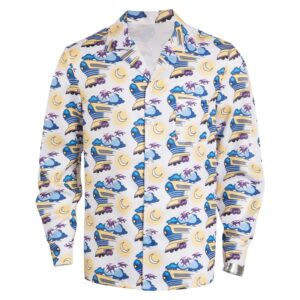 Retour Vers Le Futur Doc Brown Chemise imprimée Cosplay Costume