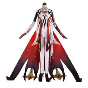 Genshin Impact Asmoday Tenue Rouge Cosplay Costume