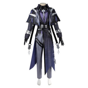 Genshin Impact Flins Tenue Noire Cosplay Costume