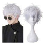 Gojo Satoru Cosplay Perruque Blanche
