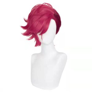 League of Legends Violet Perruque Rose Cosplay Perruque