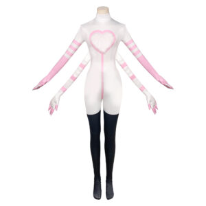 Hazbin Hotel 2 Angel Dust Tenue Blanche Cosplay Costume