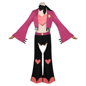 Hazbin Hotel 2(2025) Angel Dust Tenue Rose et Noire Cosplay Costume