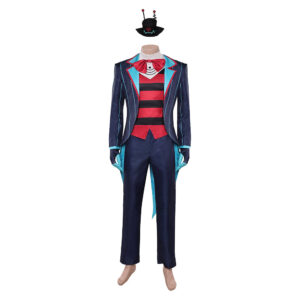 Hazbin Hotel 2‎(2025) Vox Tenue Imprimée Bleue Cosplay Costume