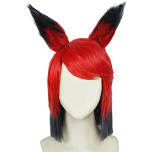 Hazbin Hotel Alastor Cosplay Perruque Rouge