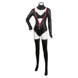 Hazbin Hotel(2024) Angel Dust Poison Tenue Noire Cosplay Costume