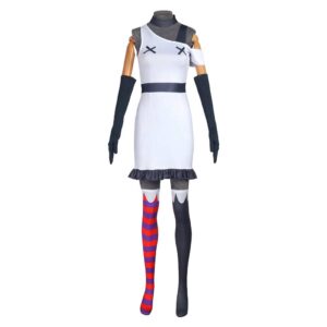 Hazbin Hotel(2024) Vaggie Tenue Blanche Cosplay Costume