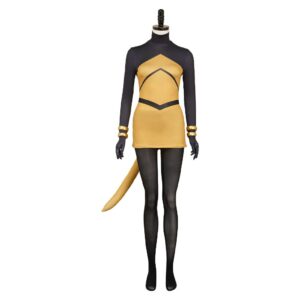 Hollow Knight: Silksong(2025) Shakra Tenue Jaune et Noire Cosplay Costume