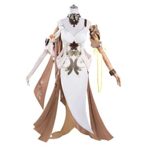 Honkai: Star Rail Aglaea Robe Blanche Cosplay Costume