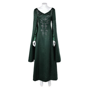 House of The Dragon Alicent Hightower Robe Verte Vintage Cosplay Costume Médiéval Ver.2
