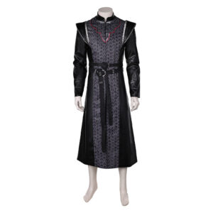 House of The Dragon Daemon Targaryen Tenue Noire Vintage Cosplay Costume Médiéval