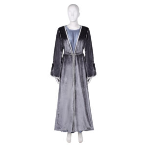 House of The Dragon Saison 2 Rhaenys Targaryen Robe Grise Médiévale Cosplay Costume Vintage