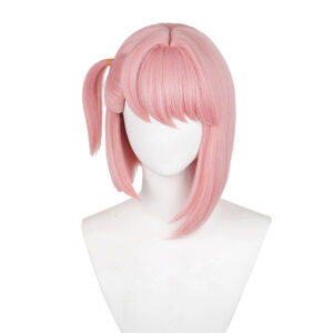 Genshin Impact Charlotte Cosplay Perruque Rose
