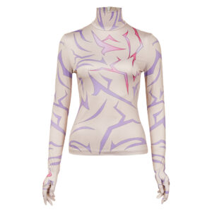 Rumi/Jinu Haut Imprimé Demon Motifs Cosplay Costume