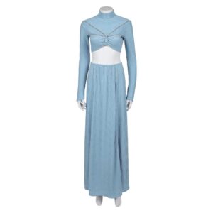 La Guerre des Étoiles Padme Amidala Naberrie Tenue Bleue Cosplay Costume