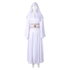 La Guerre des Étoiles Princess Leia Robe Blanche Cosplay Costume