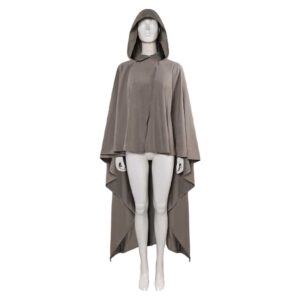 La Guerre des Étoiles Rey Cape Grise Cosplay Costume