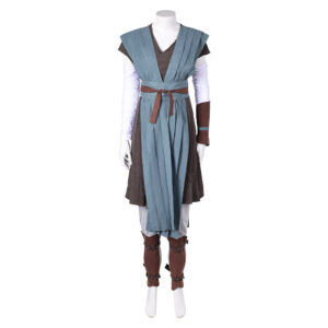 La Guerre des Étoiles Rey Tenue Grise de Combat Cosplay Costume