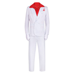 Le Balafré 1983 Al Pacino Tenue Blanche et Rouge Cosplay Costume