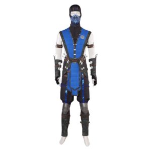 Mortal Kombat Sud-Zero Tenue Bleue Cosplay Costume