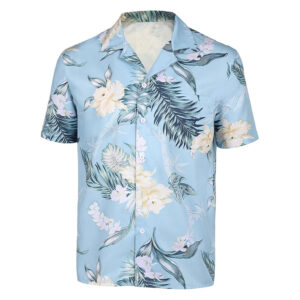 Nobody 2(2025) Hutch Mansell Chemise Bleue Cosplay Costume