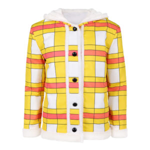 One Piece Live Action 2(2026) Luffy Veste à Carreaux Jaune Cosplay Costume