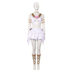 Panty & Stocking with Garterbelt Panty Tenue de Combat Blanche Cosplay Costume