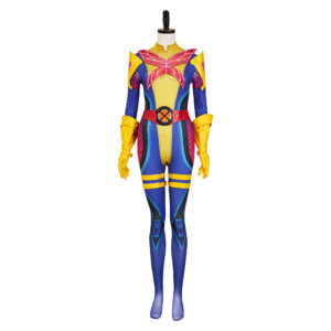 Psylocke Ensemble de Combinaison Bleue Cosplay Costume