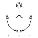 Ryomen Sukuna Tatouage Temporaire Noir Cosplay Accessoire