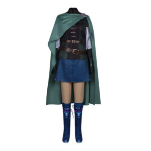 Scarlet et L'Éternité(2025) Princess Scarlet Tenue de Combat Bleue et Verte Cosplay Costume