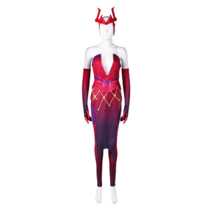 Scarlet Witch Tenue d'Impression Rouge Cosplay Costume