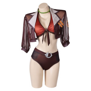 Squirrel Girl Doreen Green Maillot de Bain Bikini+Couvre-up Cosplay Costume Design Original