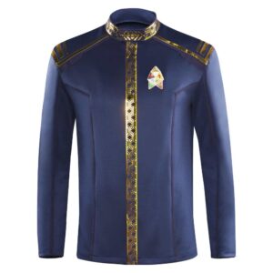 Star Trek: Strange New Worlds Officier Scientifique de Spock  Manteau Bleu Cosplay Costume