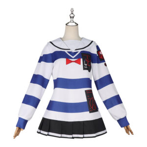 The Hundred Line: Last Defense Academy(2025) Amemiya Darumi Robe Rayée Cosplay Costume