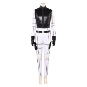 Thunderbolts(2025) Yelena Belova Tenue Noire et Blanche Cosplay Costume