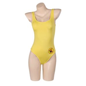 Baywatch Alerte à Malibu(2024) C.J. Parker Maillot de Bain Jaune Une Pièce Cosplay Costume Ver.2