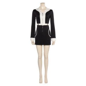 Doctor Who Ruby Sunday Robe Courte Noire Cosplay Costume