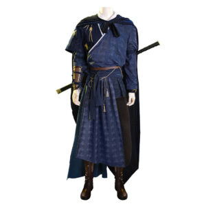Where Winds Meet Jiang Yan Tenue Bleue Cosplay Costume