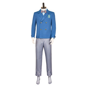 Wicked: For Good(2025) Homme Uniforme Scolaire Bleu Cosplay Costume