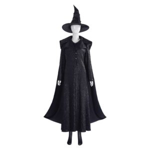 Wicked: For Good(2025) Elphaba Tenue de Sorcière Noire Cosplay Costume