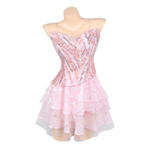 Wicked: For Good(2025) Glinda Jupe de Ballet Rose Cosplay Costume