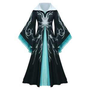 Wicked: For Good(2025) Madame Morrible Tenue Verte et Noire Cosplay Costume