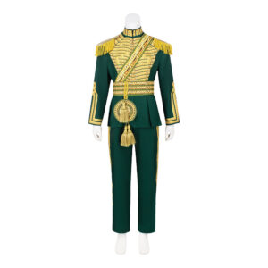 Wicked: For Good(2025) Prince Fiyero Tenue Verte et Or Cosplay Costume Ver.2