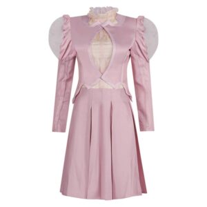 Wicked(2024) Glinda Tenue Rose de Sorcière Cosplay Costume